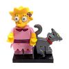LEGO Minifigure - The Simpsons - LISA SIMPSON with Snowball the Cat (Mint)
