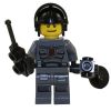 LEGO Minifigure - Space Police - OFFICER 6 with Walkie Talkie & Metal Detector (Mint)