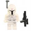 LEGO Minifigure - Star Wars - BOBA FETT (White) w/ Blaster (Mint)