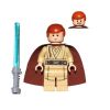 LEGO Minifigure - Star Wars - OBI-WAN KENOBI with Lightsaber (Young) (Mint)