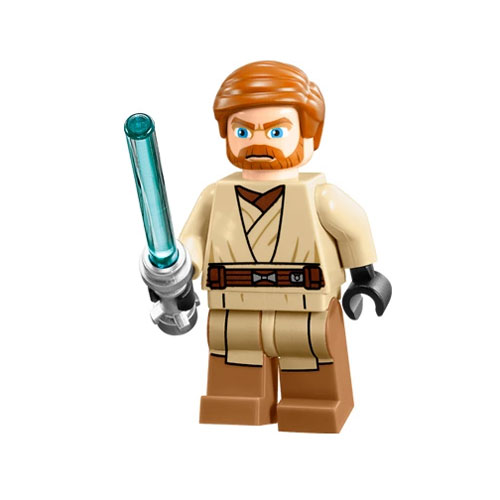 LEGO Minifigure Star Wars OBIWAN KENOBI with Lightsaber (Mint