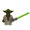 LEGO Minifigure - Star Wars - YODA (Olive Green) w/ Lightsaber (Mint)