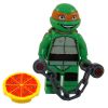 LEGO Minifigure - Teenage Mutant Ninja Turtles - MICHELANGELO with Nunchuks & Pizza (Mint)