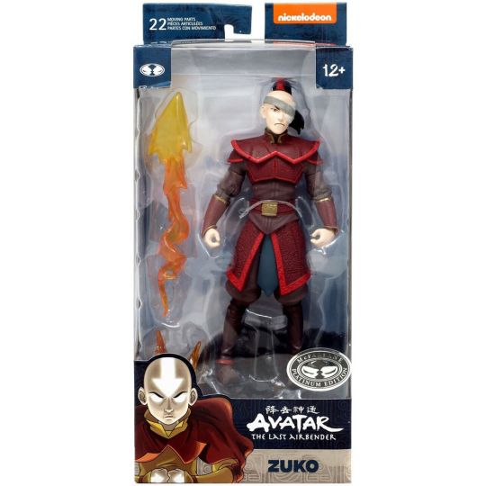 McFarlane Action Figure - Nickelodeon's Avatar the Last Airbender - ZUKO (7 inch) *PLATINUM EDITION*