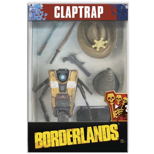 McFarlane Toys 7" Deluxe Action Figure Borderlands New in Box CLAPTRAP 