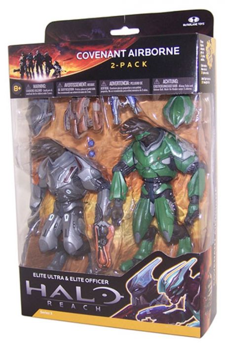 McFarlane Toys Figure Halo Reach Deluxe Pack COVENANT AIRBORNE (Elite  Ultra Officer) (Mint)