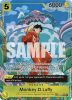 One Piece Card - OP07-109 - Monkey.D.Luffy (TR)T [Rare]
