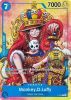 One Piece Card - P-043 - Monkey.D.Luffy (2nd Anniversary Stamped Promo) [Promo]