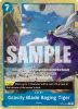 One Piece Card - OP06-058 - Gravity Blade Raging Tiger (Alternate Art) [Rare]