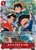 One Piece Card - OP13-007 - Ace & Sabo & Luffy (Alternate Art) [Super Rare]