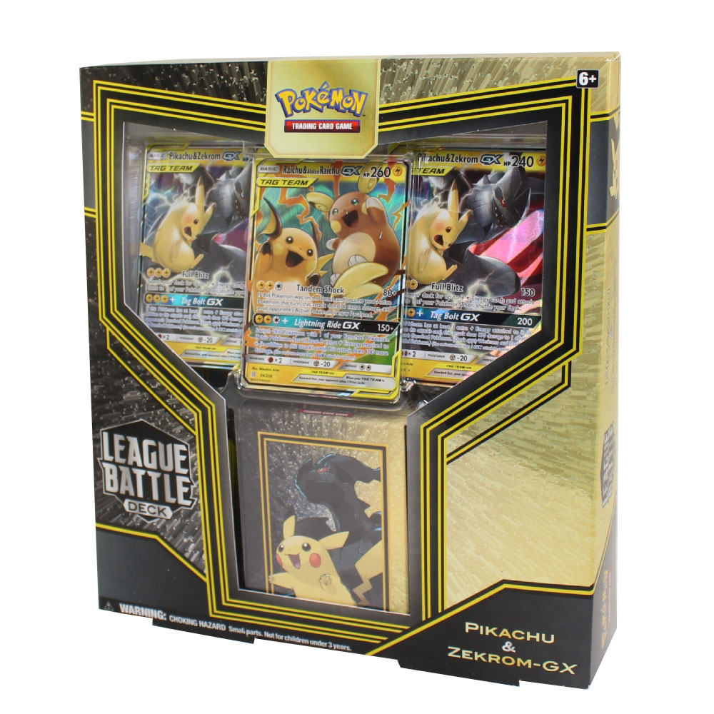 Pokemon Cards - League Battle Decks - PIKACHU & ZEKROM (60-Card Deck, 3 GX Cards & More) (New ...