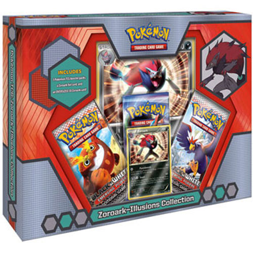 Pokemon Cards - Black & White - ZOROARK ILLUSIONS BOX (3 Boosters, Foil card  & Oversized 3D Card) (N: Sell2BBNovelties.com: Sell TY Beanie Babies,  Action Figures, Barbies, Cards & Toys selling online