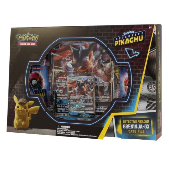 Pokemon Cards - Detective Pikachu Case File - GRENINJA-GX (7 Packs, 1 Pin,  1 Foil & 1 Oversize Foil): Sell2BBNovelties.com: Sell TY Beanie Babies,  Action Figures, Barbies, Cards & Toys selling online