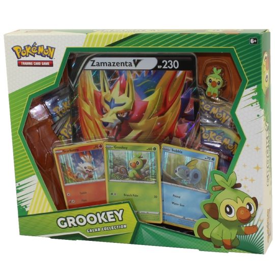 Pokemon Cards - Galar Collection - GROOKEY (3 Foils, 1 Oversize Foil, 4 Packs & 1 Pin) (New): Sell2BBNovelties.com: Sell TY Beanie Babies, Action Figures, Barbies, Cards & Toys selling online Pokemon Cards - Galar Collection - GROOKEY (3 Foils, 1 Oversize Foil, 4 Packs & 1 Pin) (New): Sell2BBNovelties.com: Sell TY Beanie Babies, Action Figures, Barbies, Cards & Toys selling online