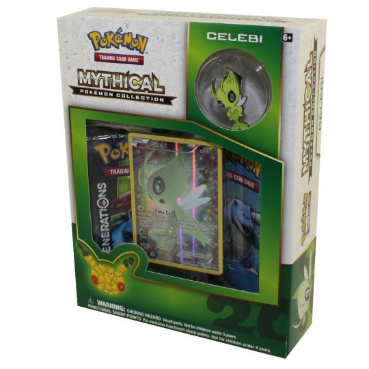 Pokemon Cards - Mythical Pokemon Collection - CELEBI (2 Packs, 1 Foil & 1 Pin) (New)