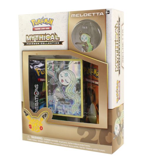 Pokemon Cards - Mythical Pokemon Collection - MELOETTA (2 Packs, 1 Foil & 1  Pin) (New): Sell2BBNovelties.com: Sell TY Beanie Babies, Action Figures,  Barbies, Cards & Toys selling online