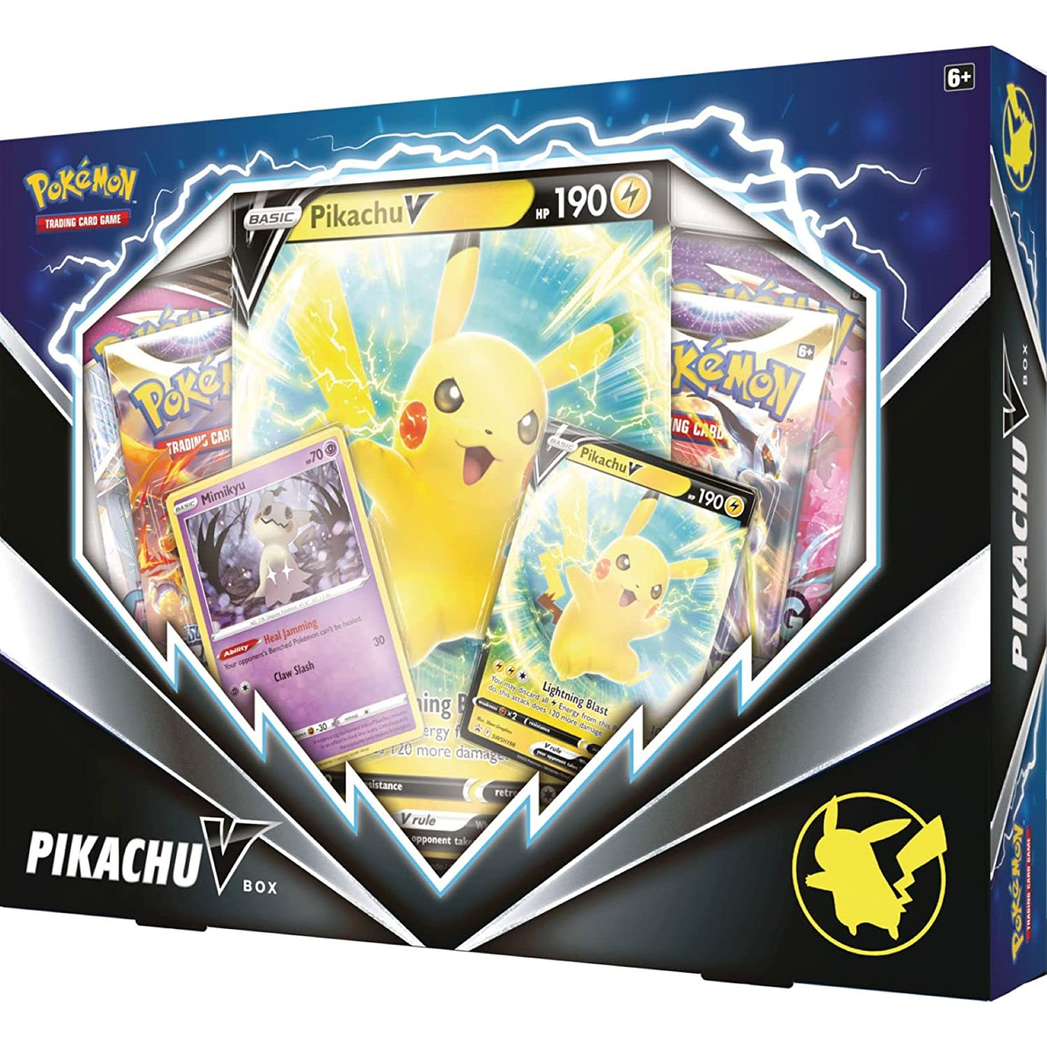 Pokemon Cards - PIKACHU V BOX (4 Boosters, 1 Jumbo Foil & 2 Foils) (New):  Sell2BBNovelties.com: Sell TY Beanie Babies, Action Figures, Barbies, Cards  & Toys selling online