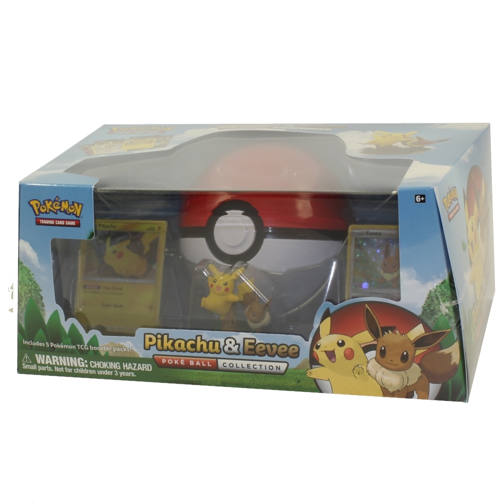 pokemon tcg pikachu & eevee pokeball collection