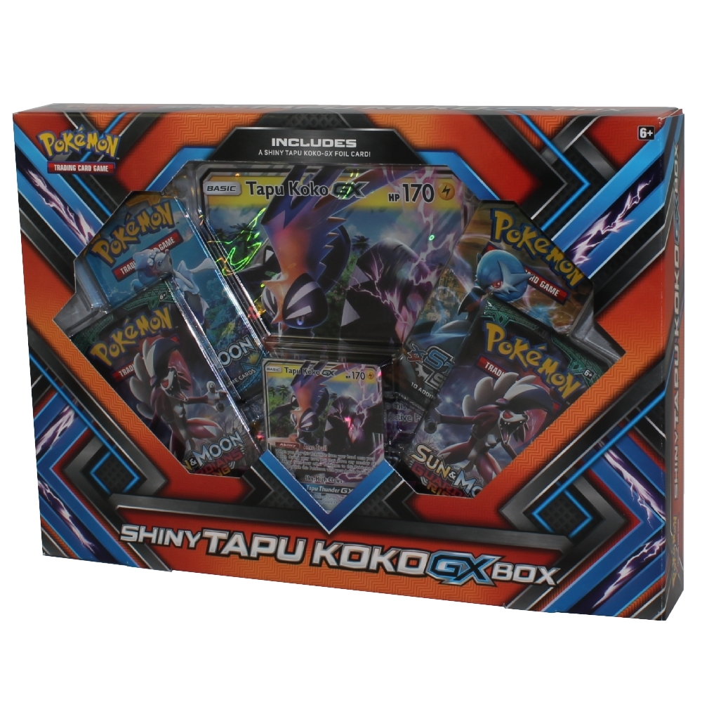 Pokemon Cards - SHINY TAPU KOKO GX BOX (1 Foil, 1 Oversize Foil, 4 Packs)  (New): : Sell TY Beanie Babies, Action Figures,  Barbies, Cards & Toys selling online