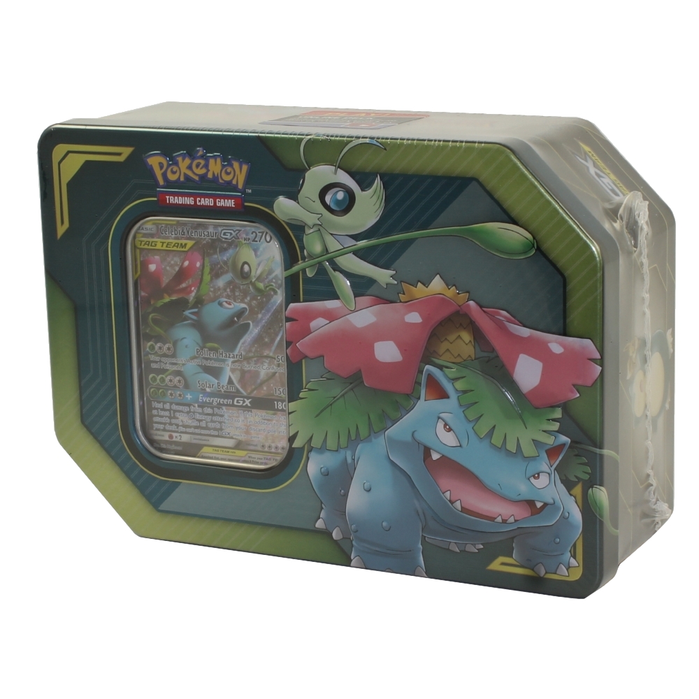 Pokemon Sun & Moon - 2019 Collectors TAG TEAM Tin - CELEBI & VENUSAUR ...
