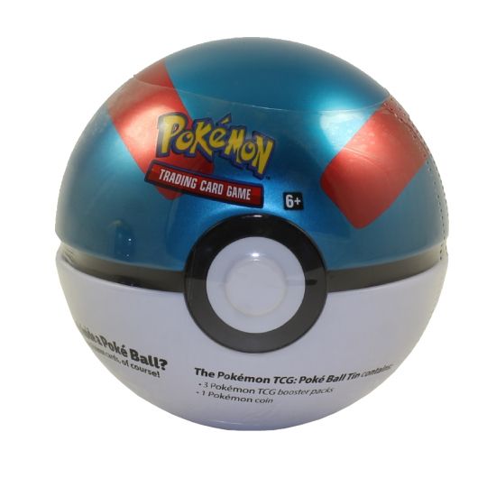Pokemon Sun & Moon - 2019 Collectors Poke Ball Tin - GREAT BALL (3 packs &  1 Coin) (New): Sell2BBNovelties.com: Sell TY Beanie Babies, Action Figures,  Barbies, Cards & Toys selling online