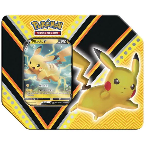Pokemon 2020 V Powers Collectors Tin - PIKACHU V (5 Packs & 1 Foil) (New):  Sell2BBNovelties.com: Sell TY Beanie Babies, Action Figures, Barbies, Cards  & Toys selling online