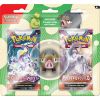 Pokemon TCG Supplies - Back 2 School 2023 LECHONK ERASER BLISTER (1 Eraser & 2 Booster Packs) (New)