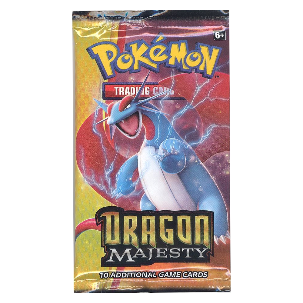 Mystery Card Pokemon Card priced per ea Dragon Majesty Blister Booster Pack 