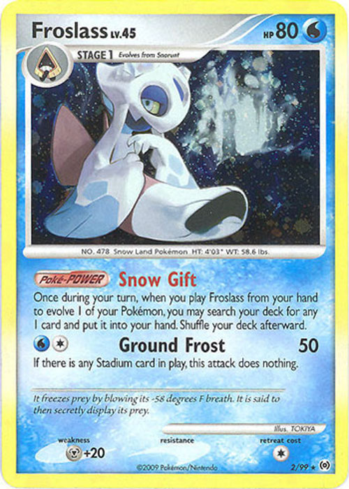 Pokemon Card - PL: Arceus 2/99 - FROSLASS Lv.45 (holo-foil) (Mint)