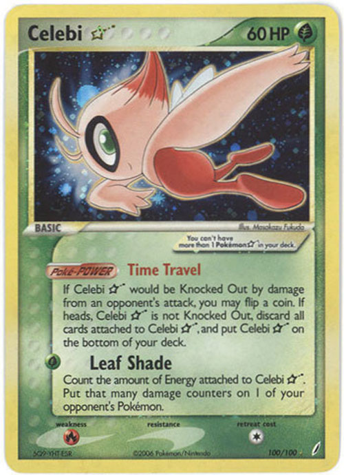 Pokemon Card - Crystal Guardians 100/100 - SHINING CELEBI (holo-foil) (Mint) Pokemon Card - Crystal Guardians 100/100 - SHINING CELEBI (holo-foil) (Mint)