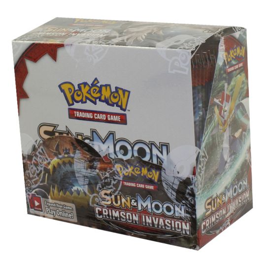 Pokémon TCG 36 Sealed Sun & Moon Crimson Invasion Booster Packs 