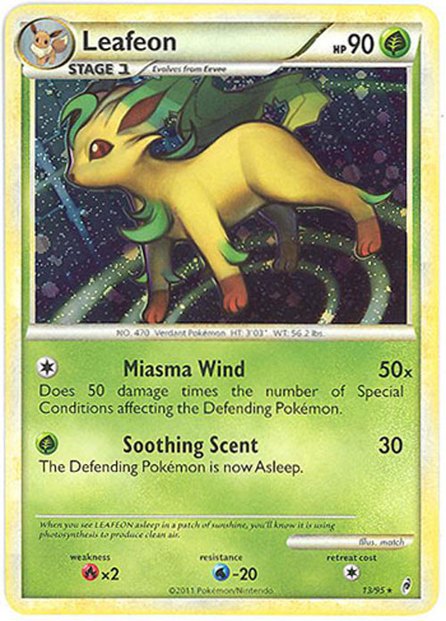 Pokemon Card Call Of Legends 13 95 Leafeon Holo Foil Sell2bbnovelties Com Sell Ty Beanie Babies Action Figures Barbies Cards Toys Selling Online
