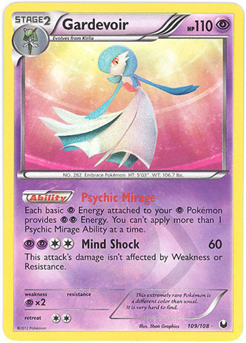 Pokemon Card - Dark Explorers 109/108 - GARDEVOIR (holo-foil)