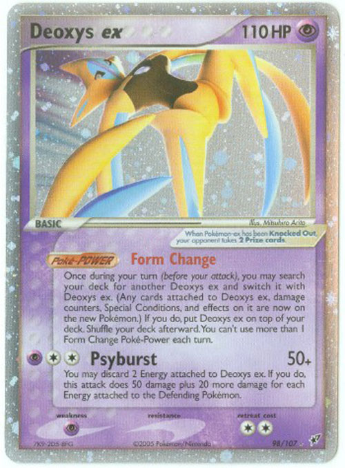 Pokemon Card Deoxys 98 107 DEOXYS EX holo foil Sell2BBNovelties 