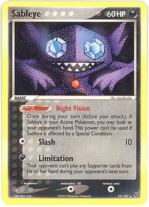 pokemon card sableye Pokemon Sword and Shield Base Set Ultra Rare Holo Sableye V #120 main image 1