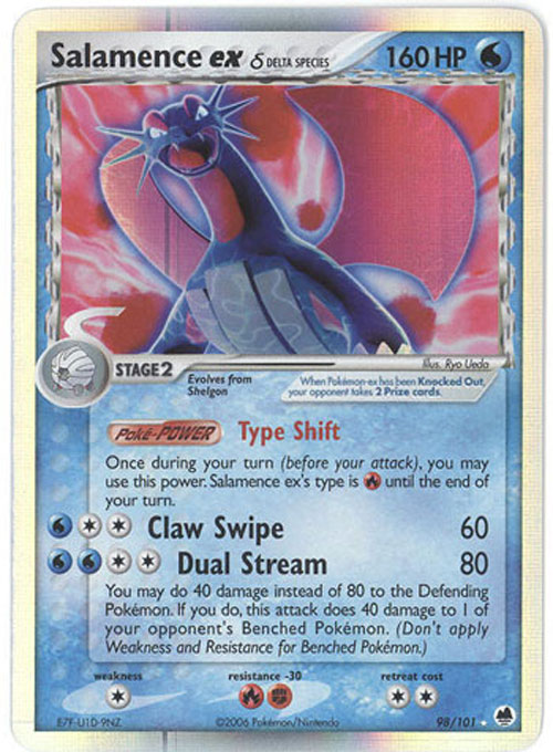 holographic salamence card Mega Dragonite ex Gold Hyper Rare PSA TAG Beckett