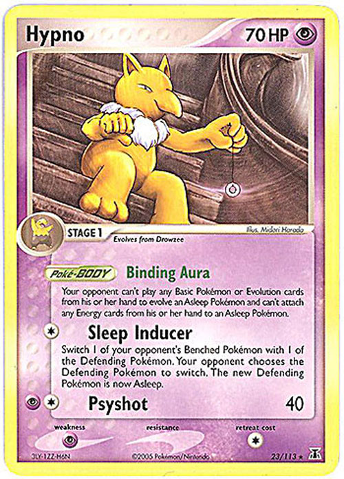 Pokemon Card Delta Species 23/113 HYPNO (rare) Sell2BBNovelties