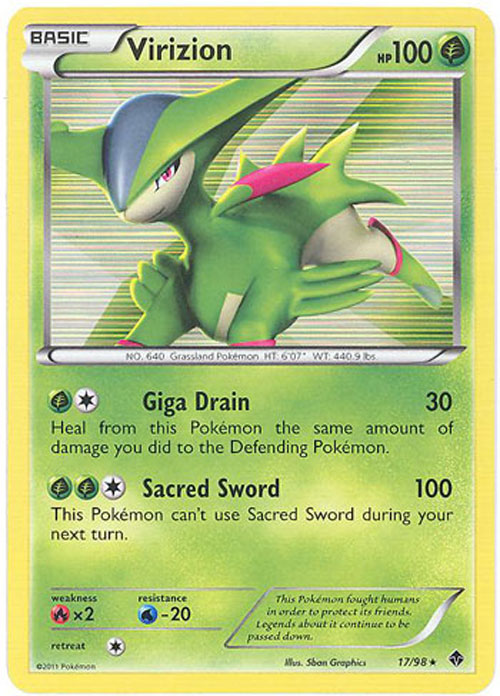 pokemon card virizion Virizion 15/159
