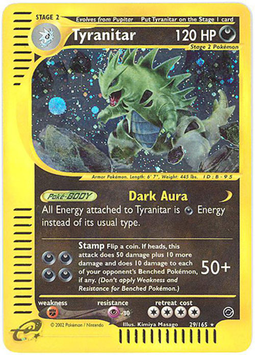 tyranitar pokemon card holo Tyranitar Holo Japanese Neo Discovery #248 main image 1