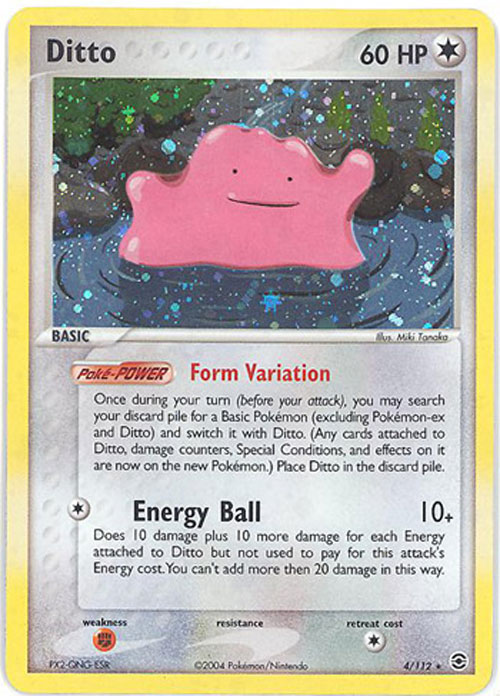 pokemon ditto card value Triumphant | Pokmon variation to centering Pokemon Card - Fire Red