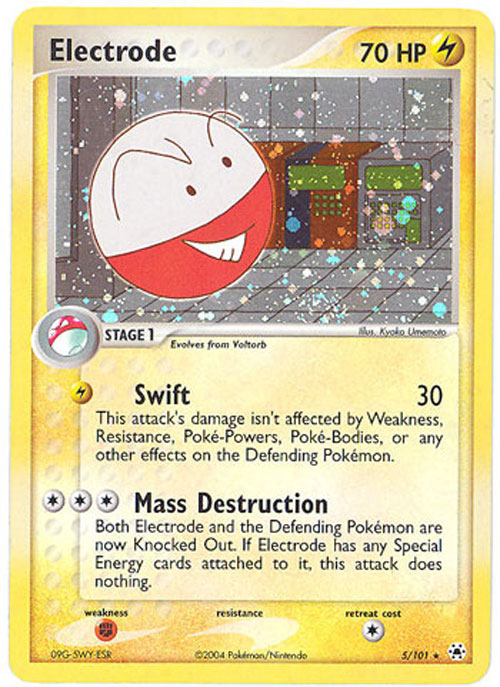 electrode pokemon cards - 101/165 - Pokemon 151 - Reverse Foil this Pokémon is Knocked Out pokemon:electrode - Card Search –