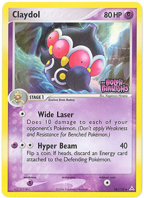 Pokemon Card - Holon Phantoms 38/110 - CLAYDOL (reverse holo) (Mint):  Sell2BBNovelties.com: Sell TY Beanie Babies, Action Figures, Barbies, Cards  & Toys selling online