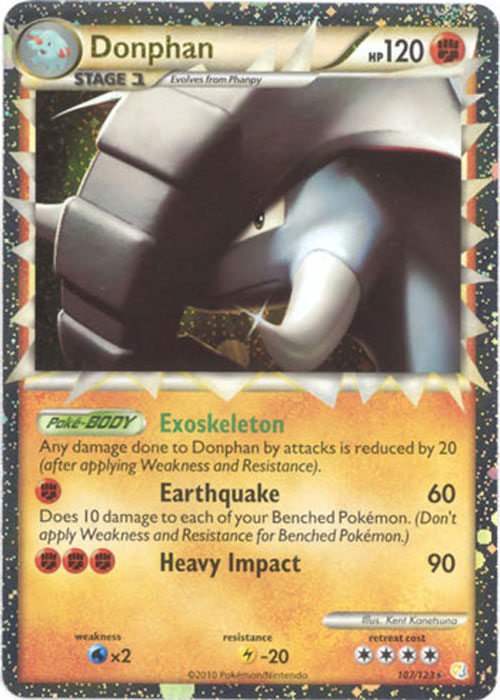 pokemon card donphan Donphan Prime - 107/123 Holo Rare main image 0