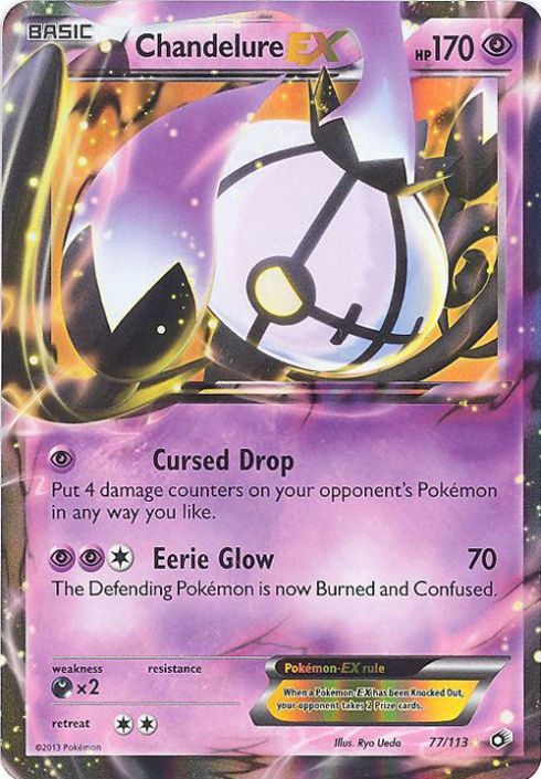 shiny chandelure pokemon card Pokemon Card - B&W: Legendary Treasures 77/113