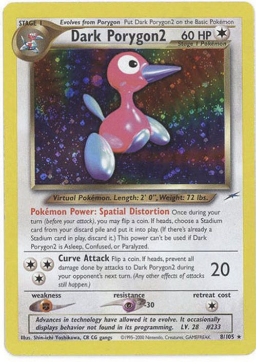 Pokemon Card - Neo Destiny 8/105 - DARK PORYGON2 (holo-foil) (Mint