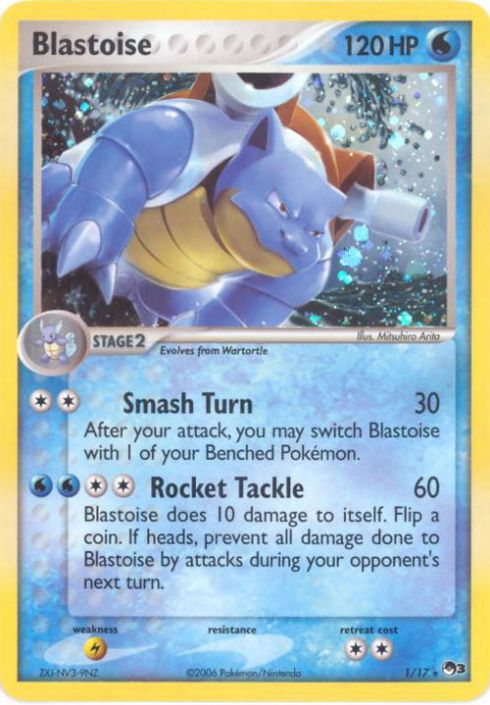 Pokemon Card - POP #3 Promo 1/17 - BLASTOISE (holo-foil):  Sell2BBNovelties.com: Sell TY Beanie Babies, Action Figures, Barbies, Cards  & Toys selling online