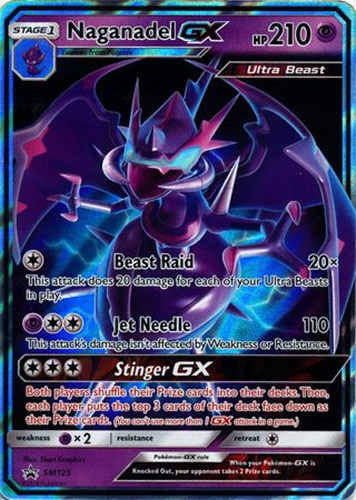 naganadel pokemon card TCG (Japanese) - GX Full Art Holo 052/150 Evolves from Poipole 2019 Pokemon 2019 World Championships