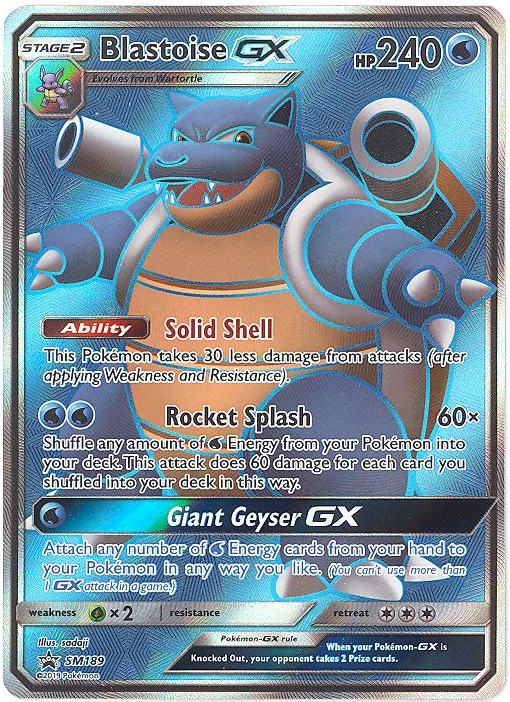 Pokemon Card Promo #SM189 - BLASTOISE GX (full art holo-foil):  Sell2BBNovelties.com: Sell TY Beanie Babies, Action Figures, Barbies, Cards  & Toys selling online