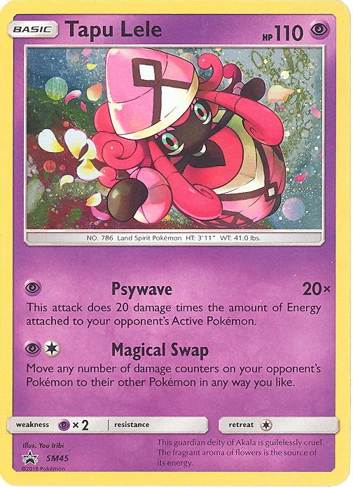 pokemon tapu lele card - Lele-GX - 60/145 shuffle your deck Pokemon Card - S&M: Guardians