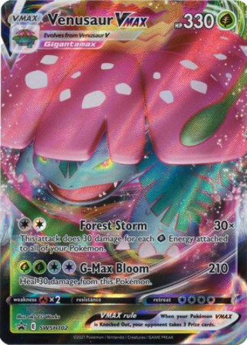 Pokemon Card - S&S Promo SWSH102 - VENUSAUR VMAX (Mint):  Sell2BBNovelties.com: Sell TY Beanie Babies, Action Figures, Barbies, Cards  & Toys selling online